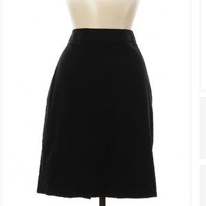 J. Crew Crepe Black Pencil Skirt